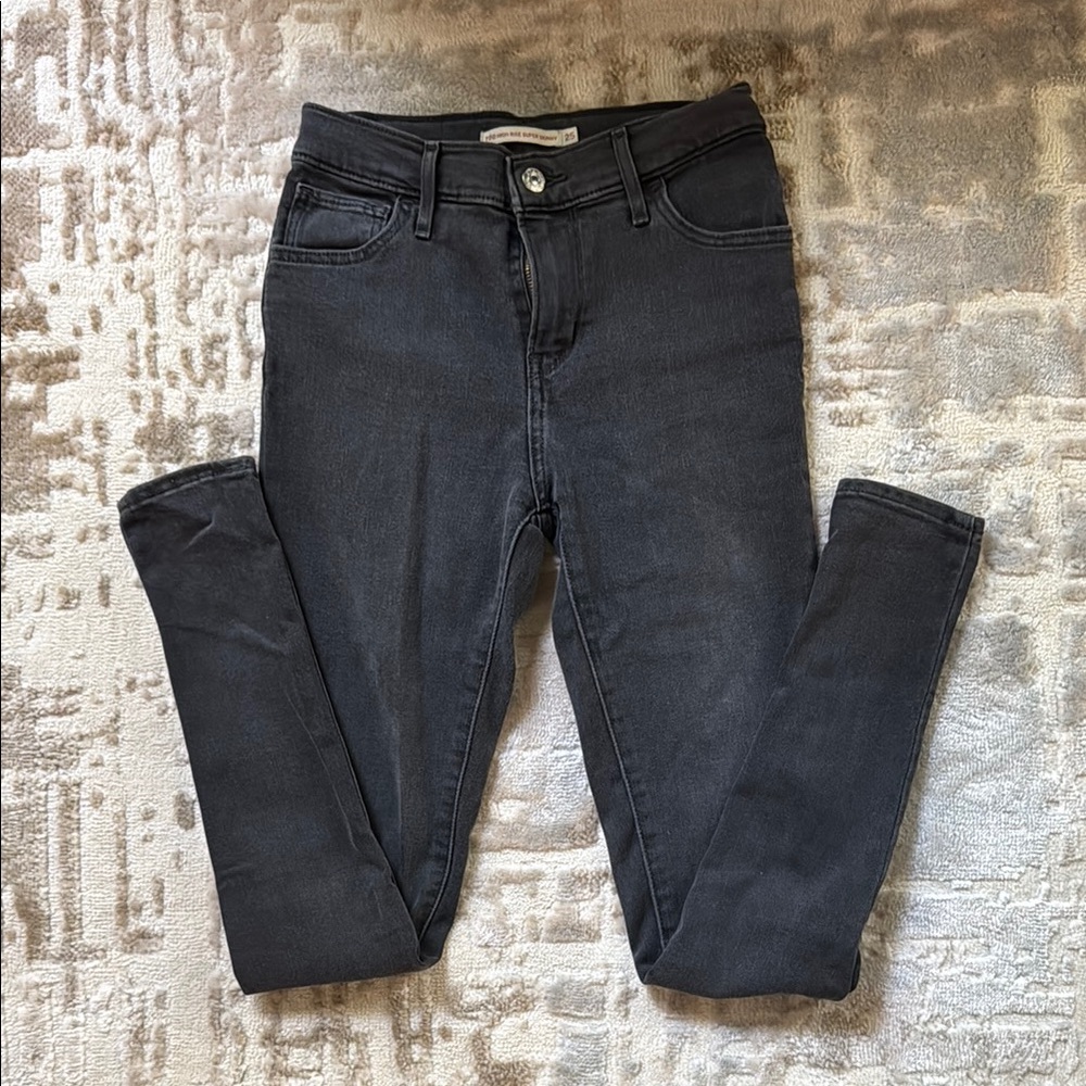 Levi's 720 Black Super Skinny Jeans Stretchy